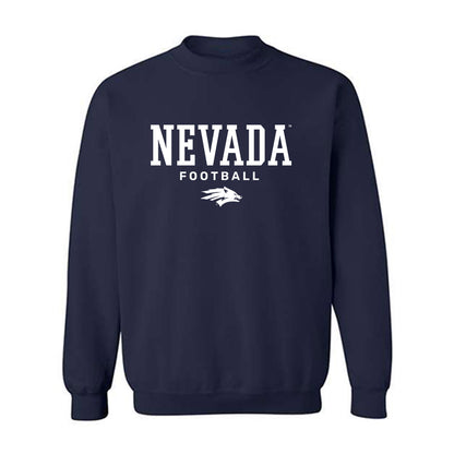 Nevada - NCAA Football : Deven Vigue - Classic Shersey Crewneck Sweatshirt-0