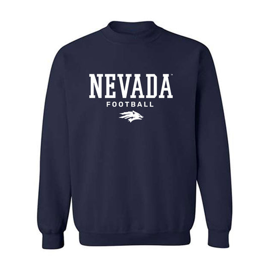Nevada - NCAA Football : Deven Vigue - Classic Shersey Crewneck Sweatshirt-0