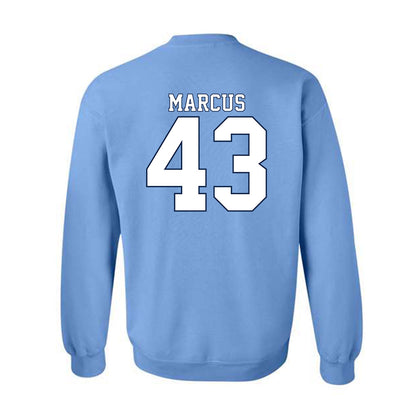 UNC - NCAA Men's Lacrosse : Josh Marcus - Classic Shersey Crewneck Sweatshirt-1