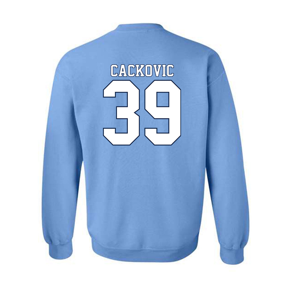 UNC - NCAA Baseball : Jake Cackovic - Classic Shersey Crewneck Sweatshirt-1