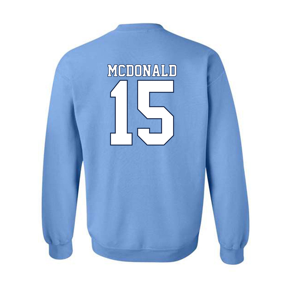 UNC - NCAA Football : Derek McDonald - Classic Shersey Crewneck Sweatshirt-1
