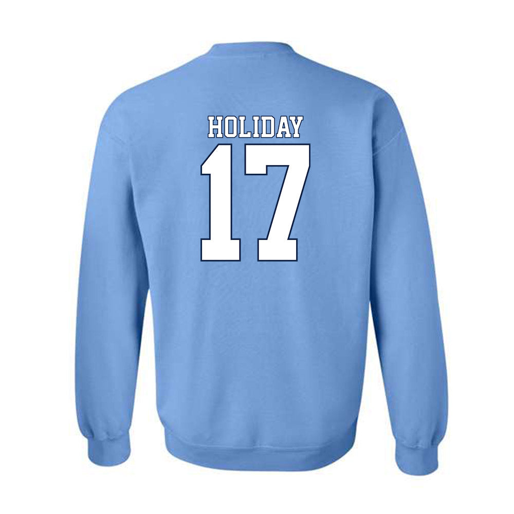 UNC - NCAA Baseball : Talan Holiday - Classic Shersey Crewneck Sweatshirt-1