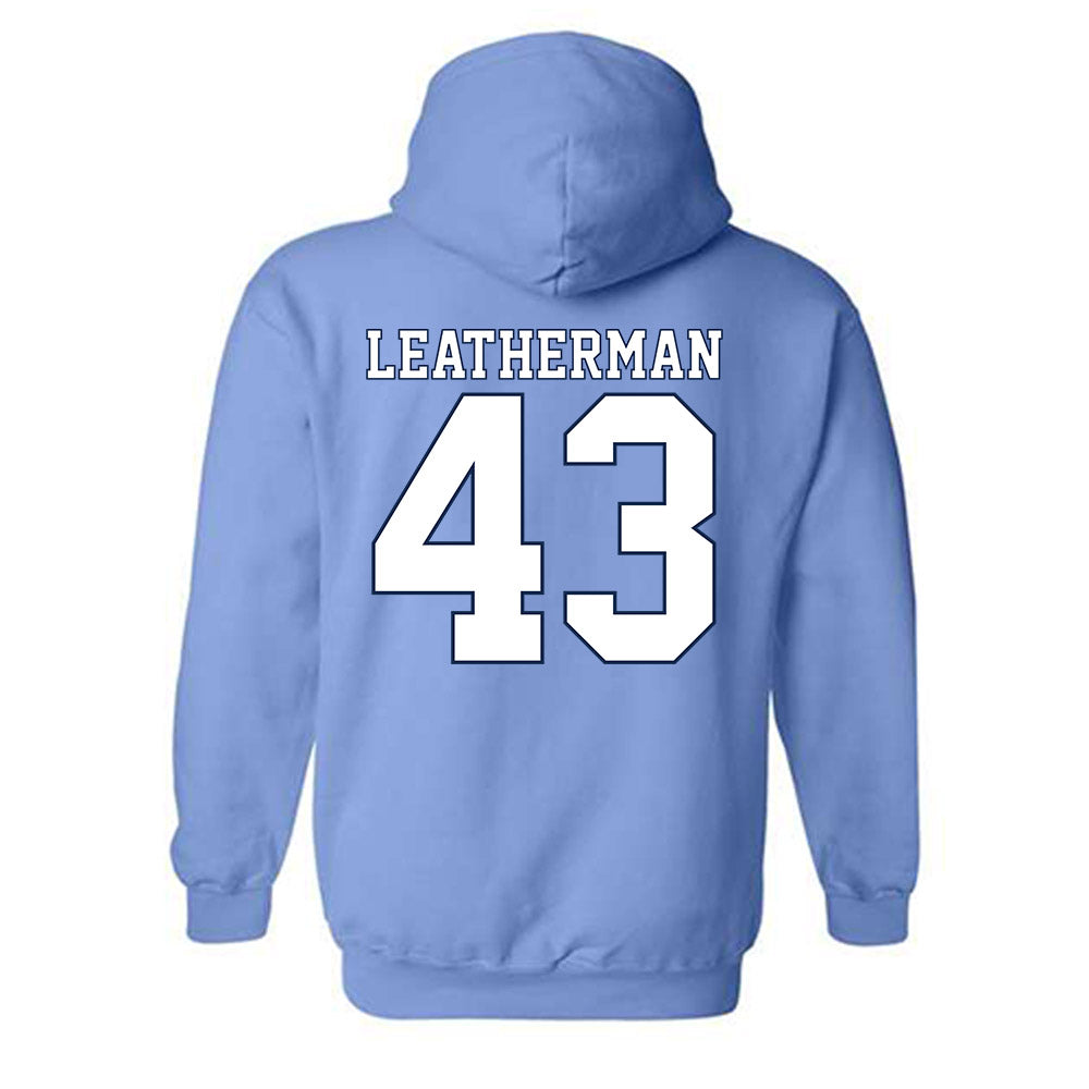 UNC - NCAA Baseball : Riley Leatherman - Classic Shersey Hooded Sweatshirt-1
