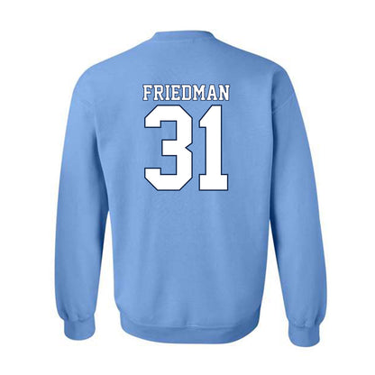 UNC - NCAA Men's Lacrosse : Caswell Friedman - Classic Shersey Crewneck Sweatshirt-1