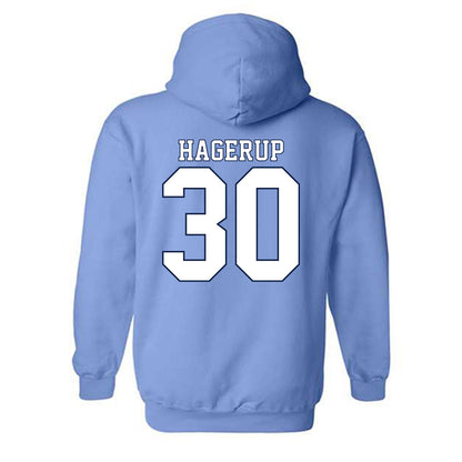 UNC - NCAA Men's Lacrosse : Leif Hagerup - Classic Shersey Hooded Sweatshirt-1