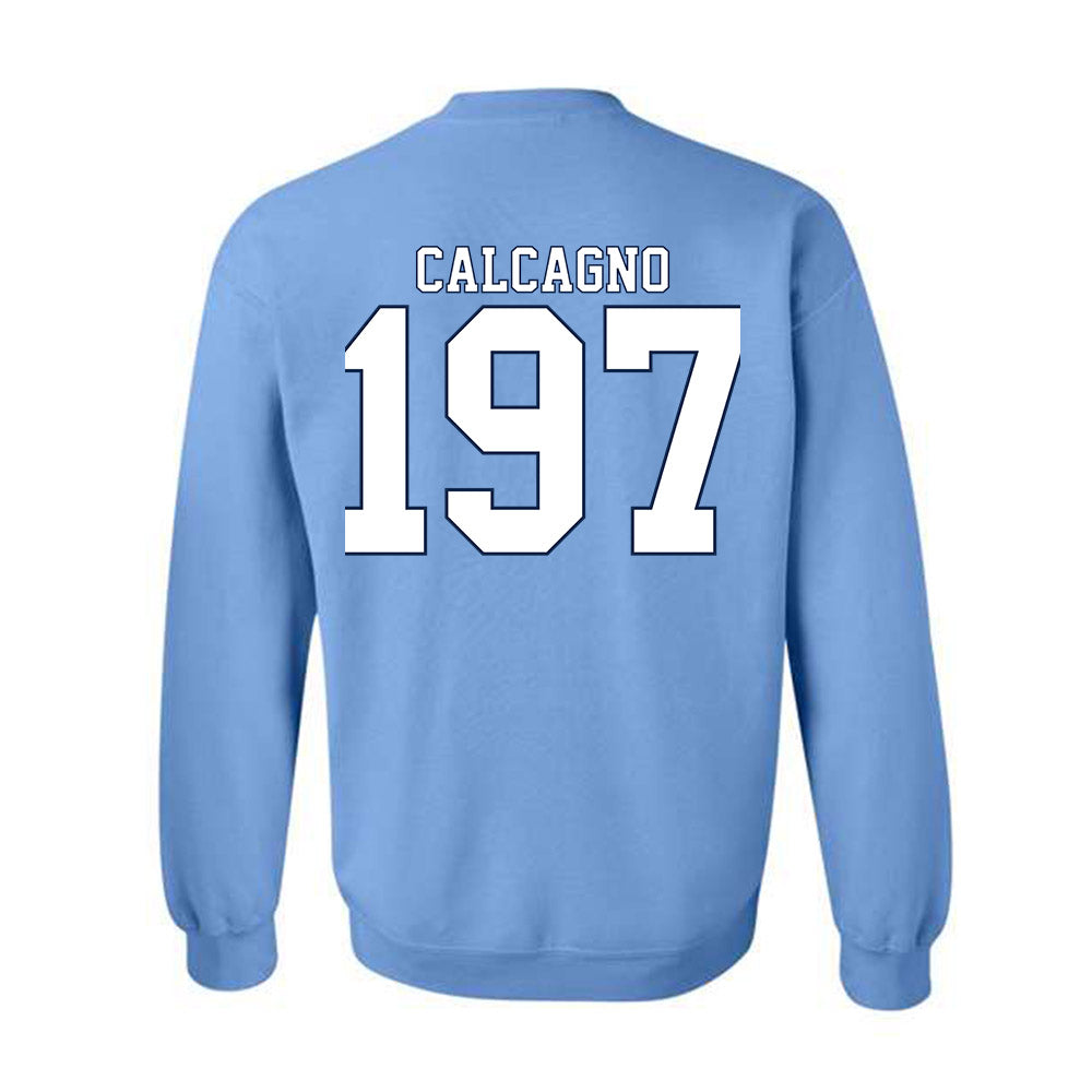 UNC - NCAA Wrestling : Mikey Calcagno - Classic Shersey Crewneck Sweatshirt-1