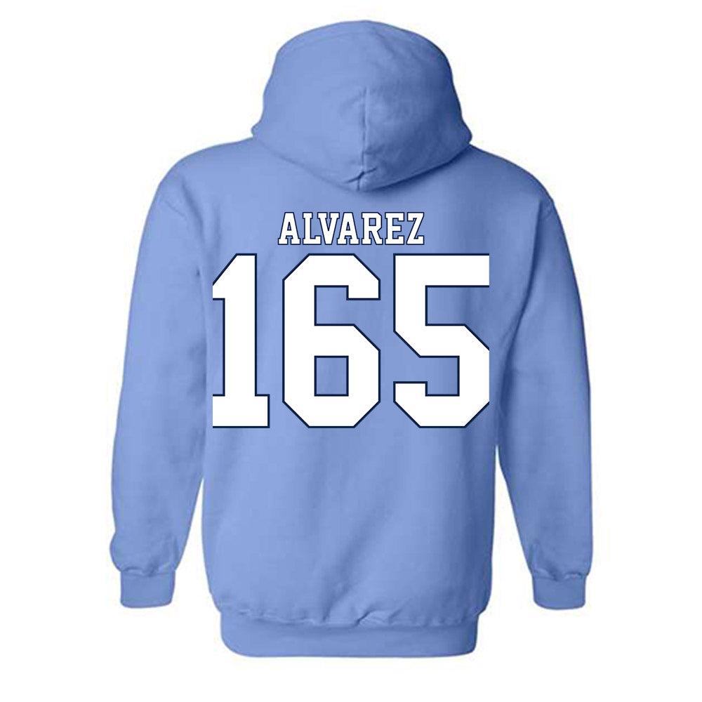 UNC - NCAA Wrestling : Omaury Alvarez - Classic Shersey Hooded Sweatshirt-1