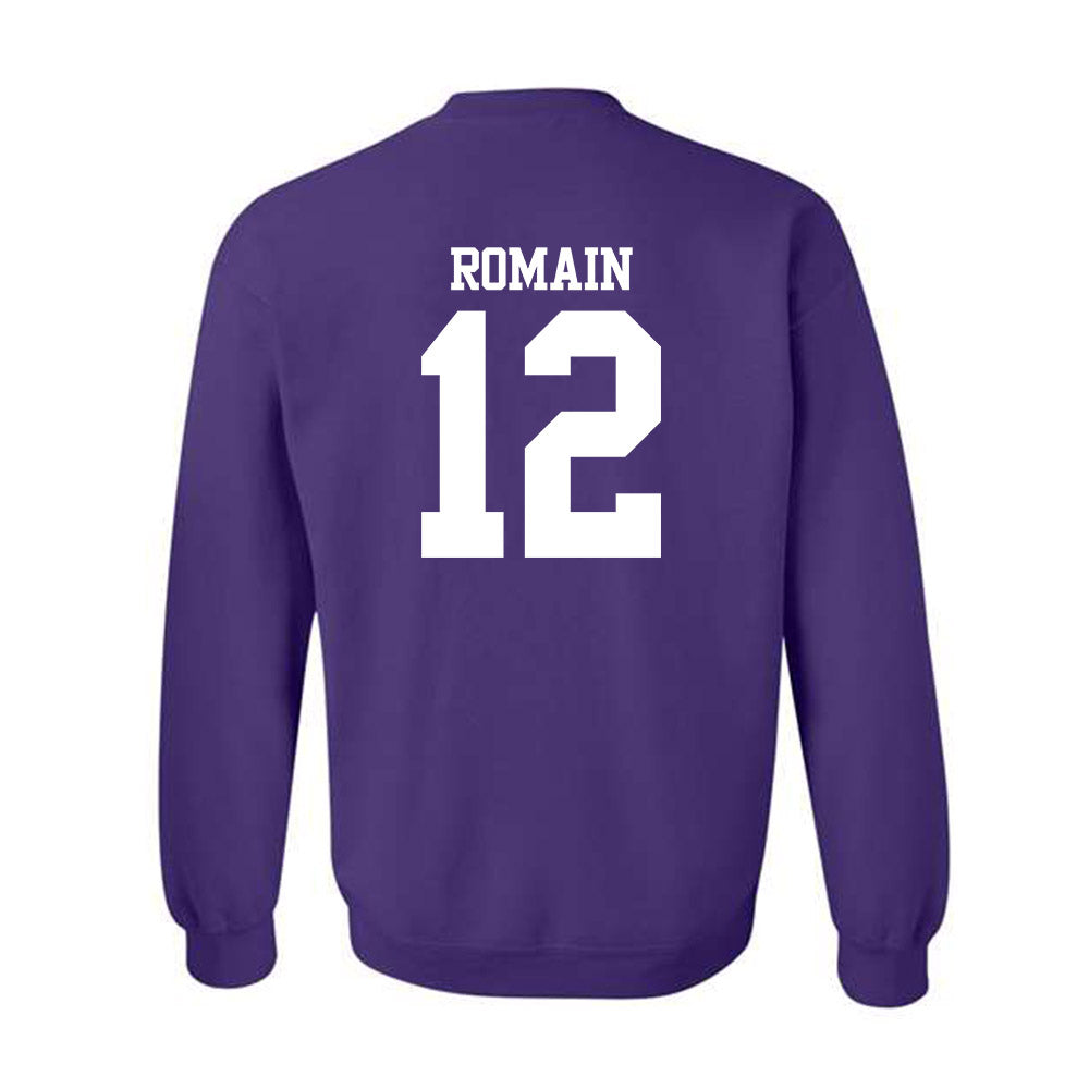 Northwestern - NCAA Football : Marcus Romain - Classic Shersey Crewneck Sweatshirt-1