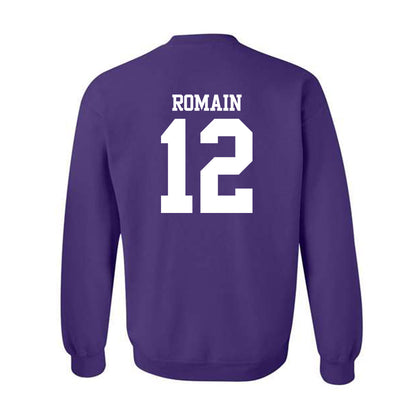 Northwestern - NCAA Football : Marcus Romain - Classic Shersey Crewneck Sweatshirt-1