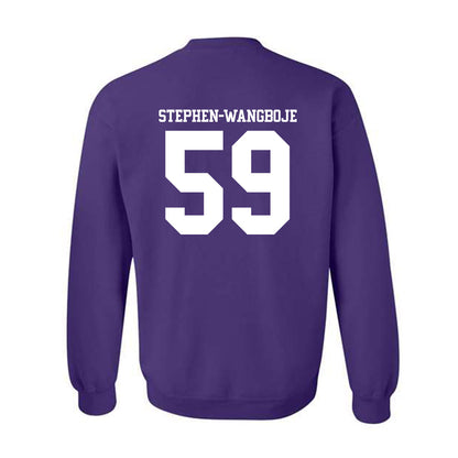 Northwestern - NCAA Football : Glory Stephen-Wangboje - Classic Shersey Crewneck Sweatshirt-1