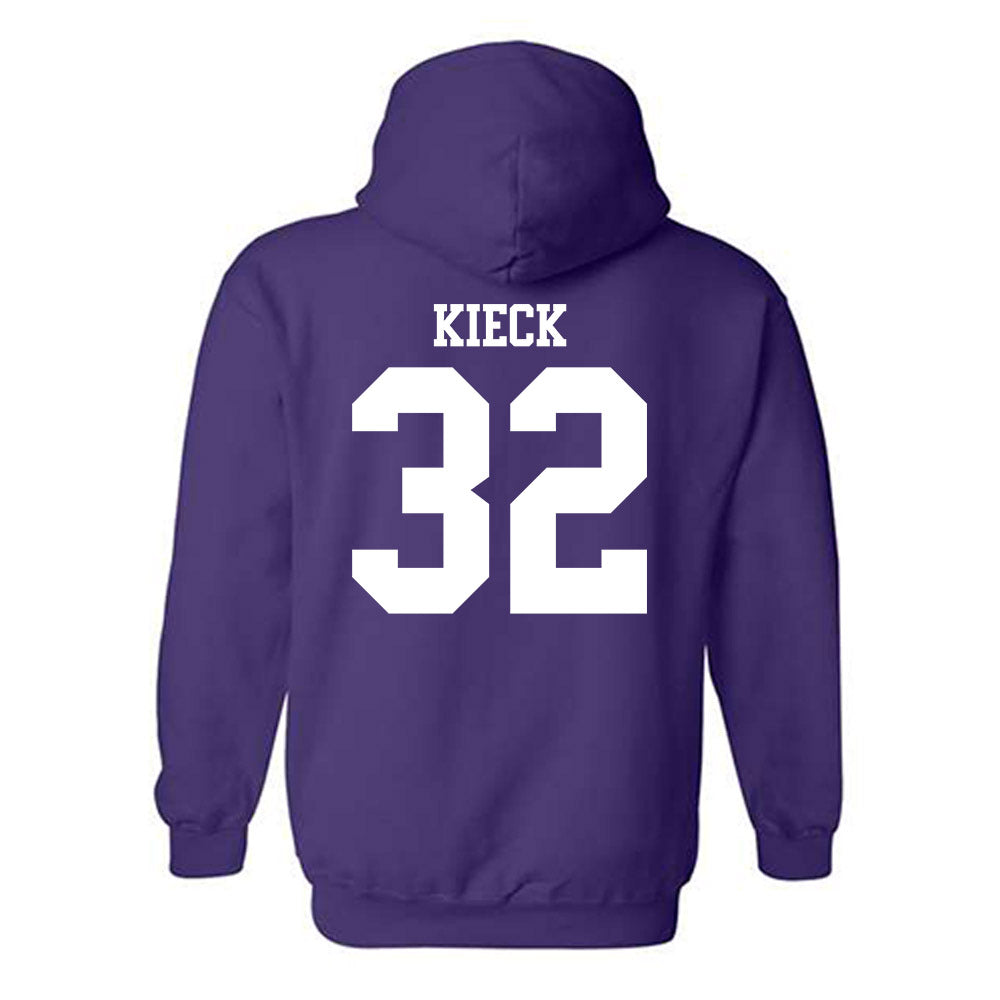 Northwestern - NCAA Baseball : Chayce Kieck - Classic Shersey Hooded Sweatshirt-1