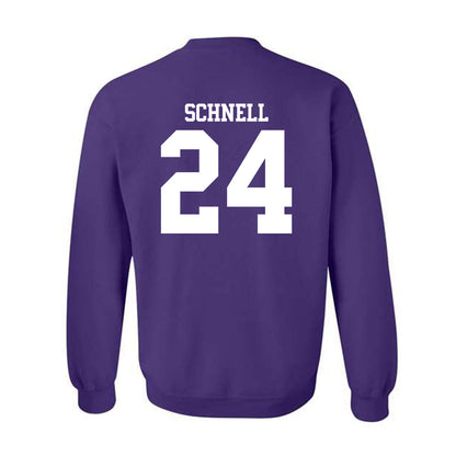 Northwestern - NCAA Women's Volleyball : Cate Schnell - Classic Shersey Crewneck Sweatshirt-1