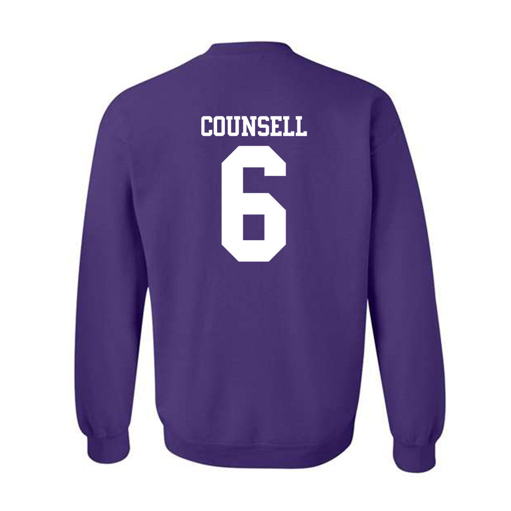 Northwestern - NCAA Baseball : Jack Counsell - Classic Shersey Crewneck Sweatshirt-1