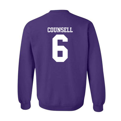 Northwestern - NCAA Baseball : Jack Counsell - Classic Shersey Crewneck Sweatshirt-1