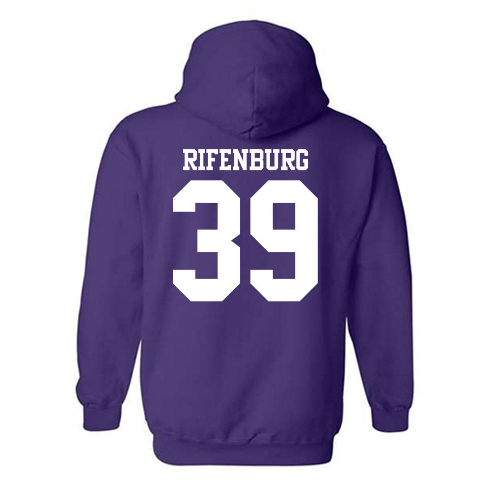 Northwestern - NCAA Baseball : Jake Rifenburg - Classic Shersey Hooded Sweatshirt-1