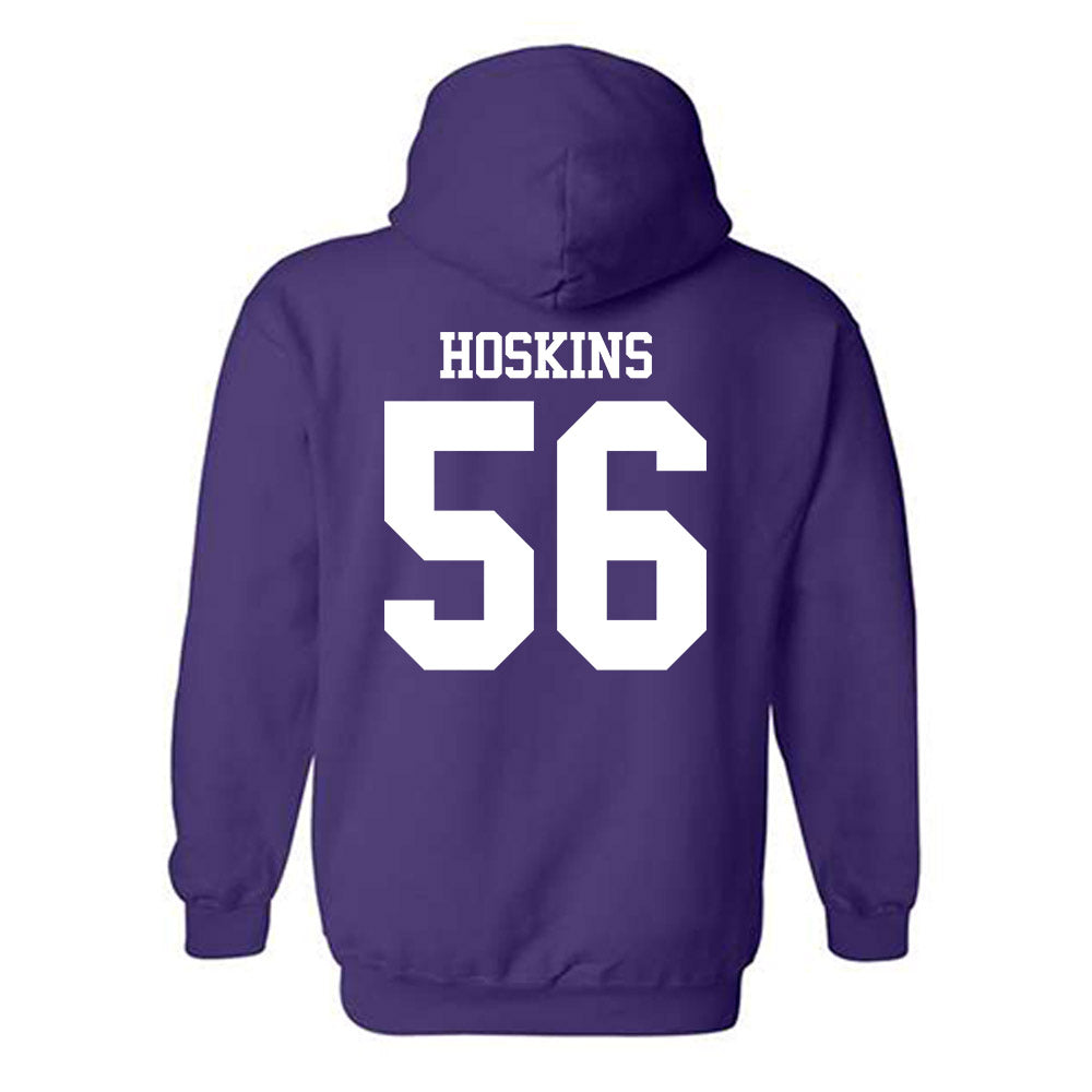 Northwestern - NCAA Football : Tre Hoskins - Classic Shersey Hooded Sweatshirt-1