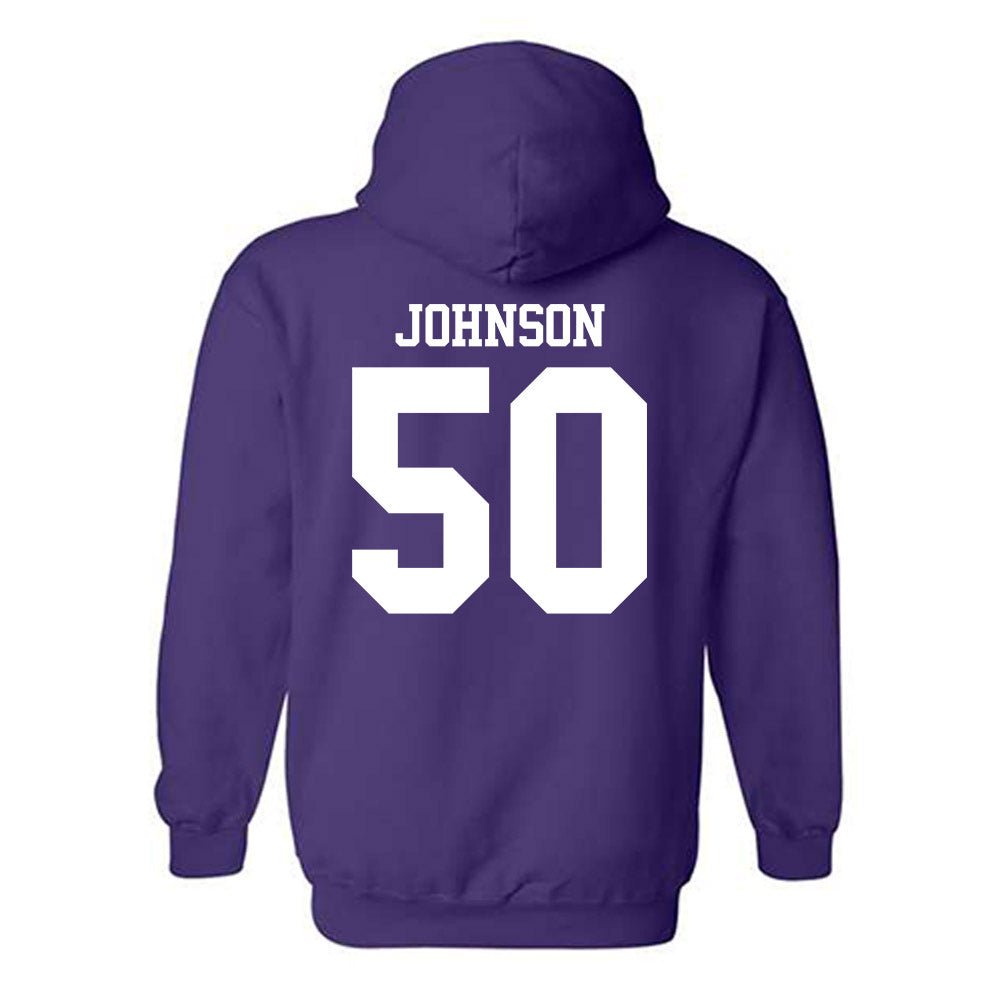 Northwestern - NCAA Football : Qayvier Johnson - Classic Shersey Hooded Sweatshirt-1