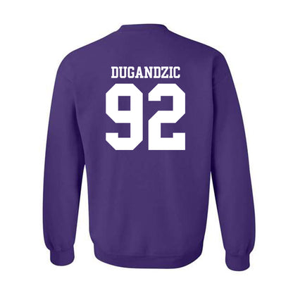 Northwestern - NCAA Football : Nikola Dugandzic - Classic Shersey Crewneck Sweatshirt-1