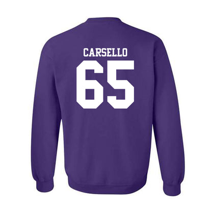 Northwestern - NCAA Football : Jackson Carsello - Classic Shersey Crewneck Sweatshirt-1
