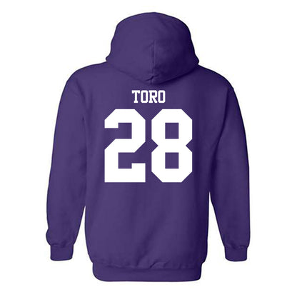 Northwestern - NCAA Men's Soccer : Luca Toro - Classic Shersey Hooded Sweatshirt-1