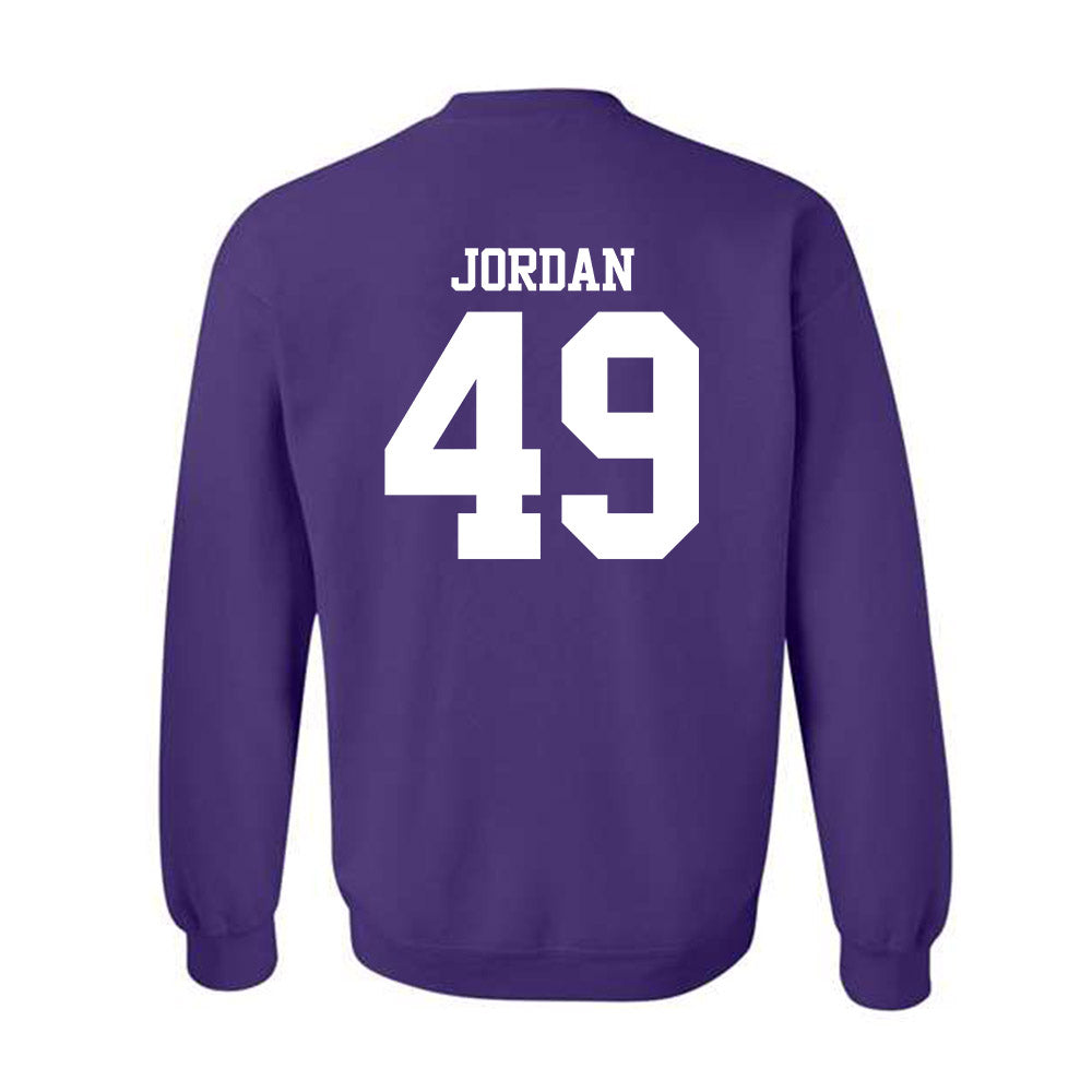 Northwestern - NCAA Football : Amare Jordan - Classic Shersey Crewneck Sweatshirt-1