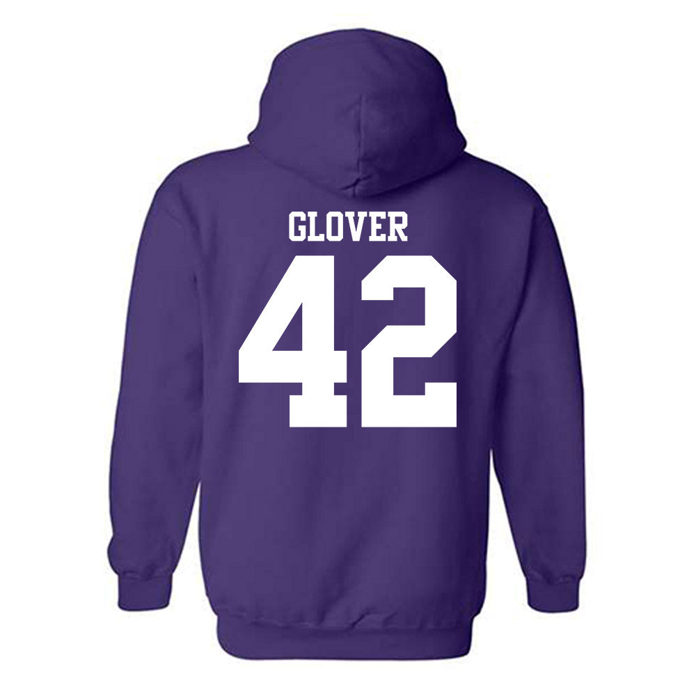 Northwestern - NCAA Football : Nigel Glover - Classic Shersey Hooded Sweatshirt-1