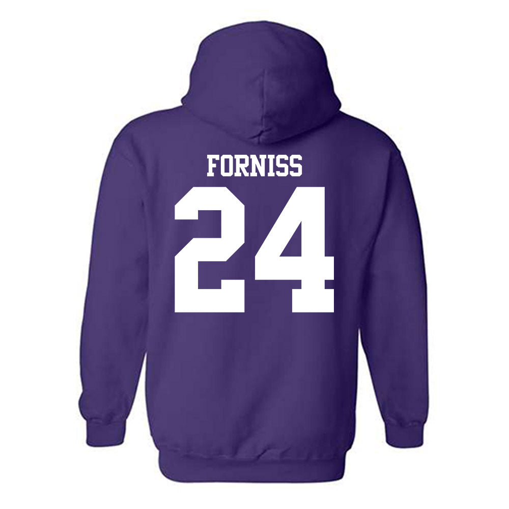 Northwestern - NCAA Baseball : Christian Forniss - Classic Shersey Hooded Sweatshirt-1