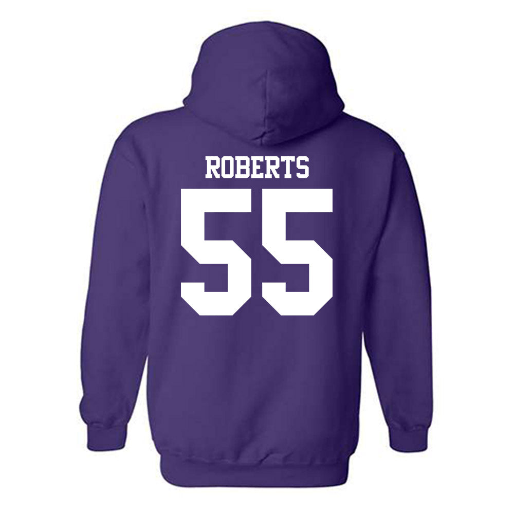 Northwestern - NCAA Football : Dylan Roberts - Classic Shersey Hooded Sweatshirt-1