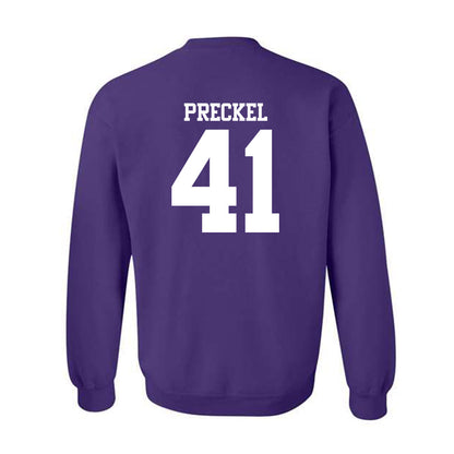 Northwestern - NCAA Football : Thomas Preckel - Classic Shersey Crewneck Sweatshirt-1