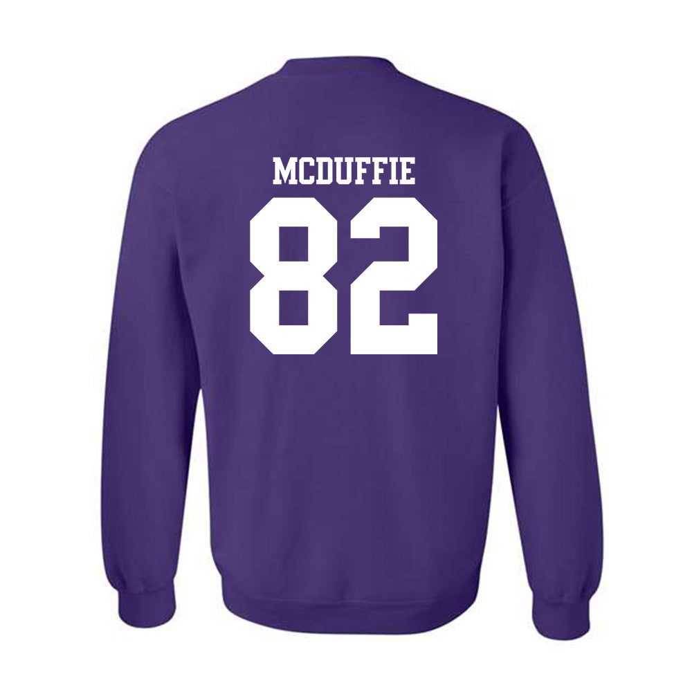 Northwestern - NCAA Football : Jaden McDuffie - Classic Shersey Crewneck Sweatshirt-1
