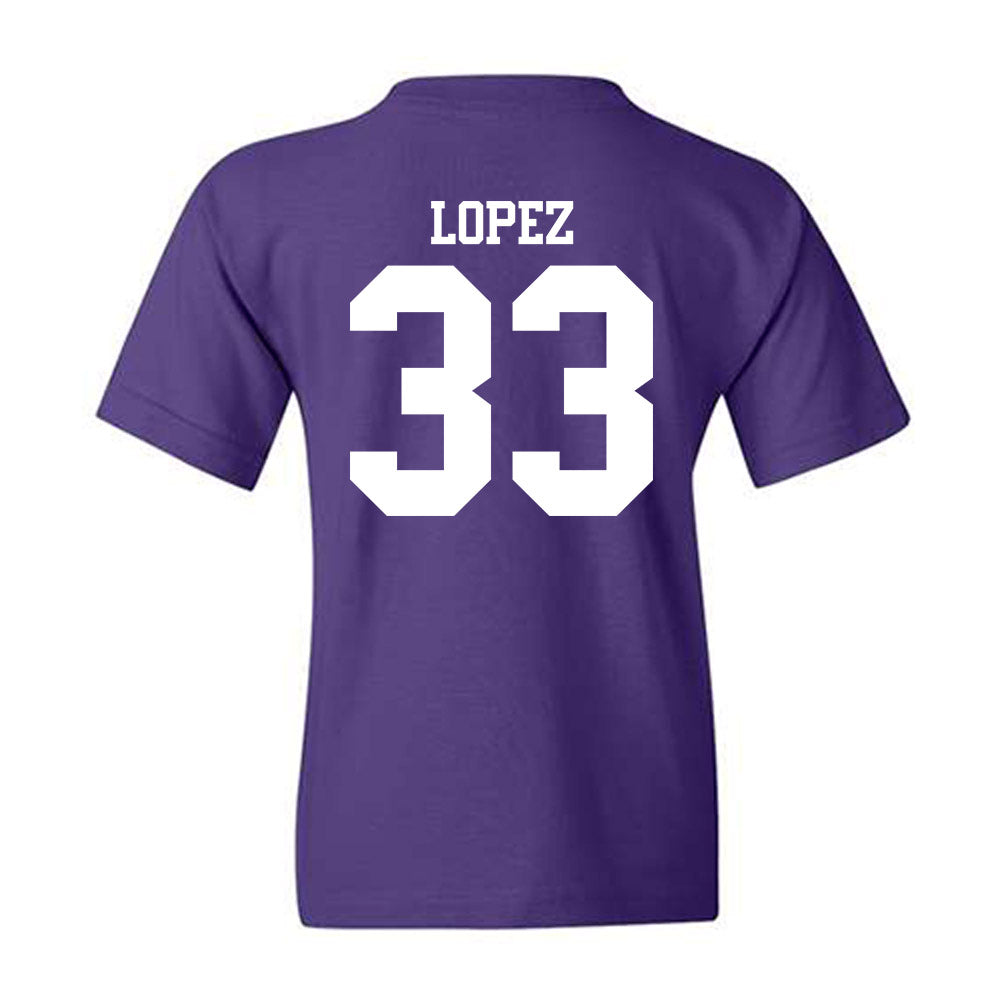 Northwestern - NCAA Women's Basketball : Amparo Lopez - Classic Shersey Youth T-Shirt-1