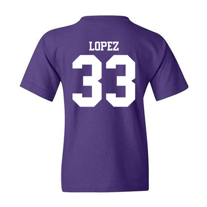 Northwestern - NCAA Women's Basketball : Amparo Lopez - Classic Shersey Youth T-Shirt-1