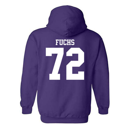 Northwestern - NCAA Football : Jack Fuchs - Classic Shersey Hooded Sweatshirt-1