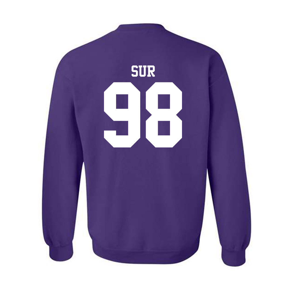 Northwestern - NCAA Football : Noah Sur - Classic Shersey Crewneck Sweatshirt-1