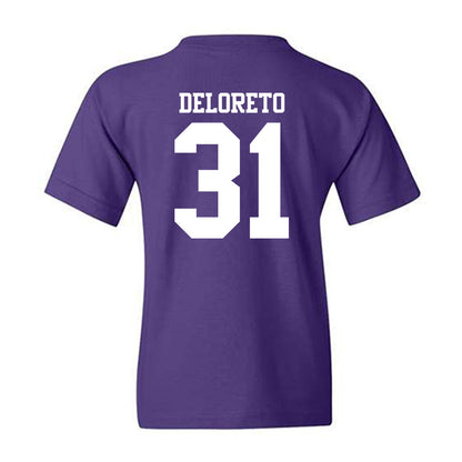Northwestern - NCAA Baseball : Dominic DeLoreto - Classic Shersey Youth T-Shirt-1
