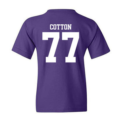 Northwestern - NCAA Football : Idrys Cotton - Classic Shersey Youth T-Shirt-1