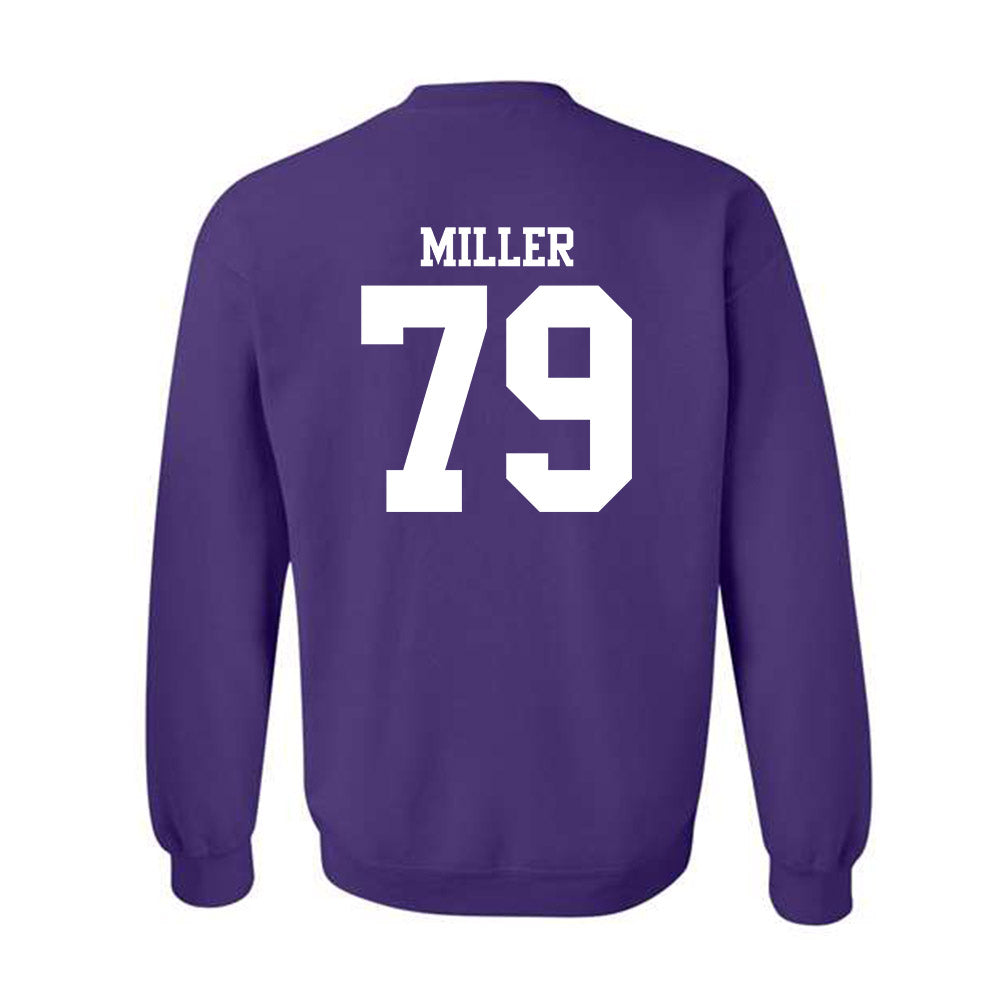 Northwestern - NCAA Football : Jacob Miller - Classic Shersey Crewneck Sweatshirt-1