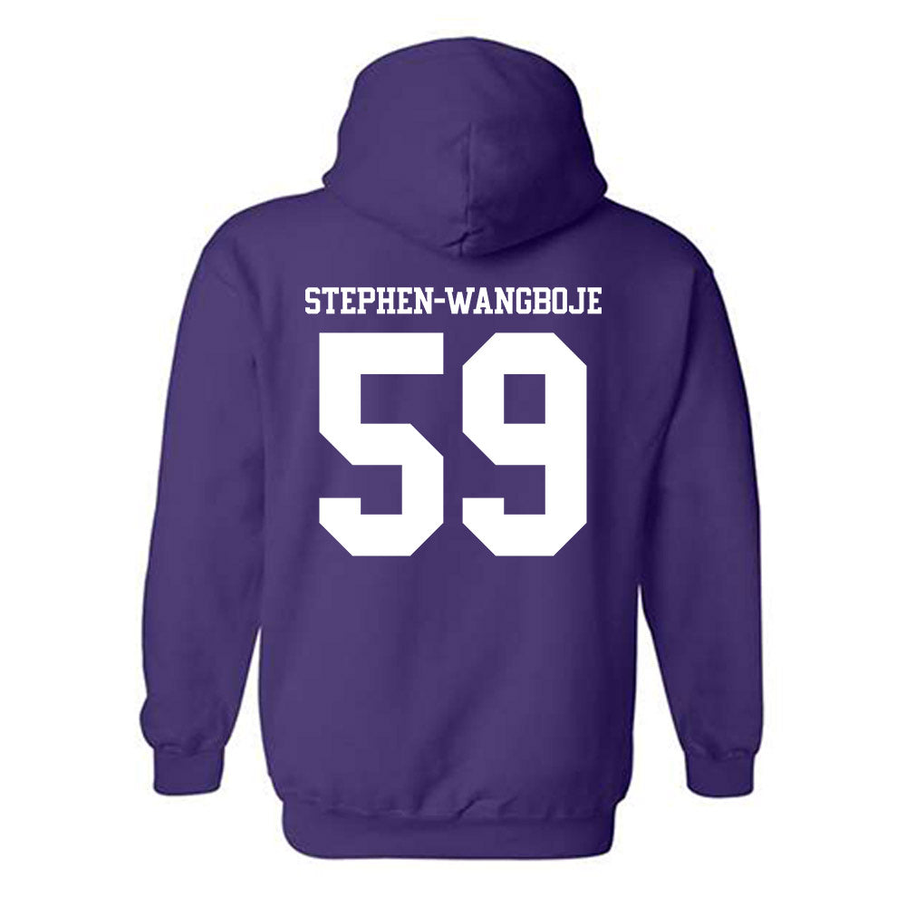 Northwestern - NCAA Football : Glory Stephen-Wangboje - Classic Shersey Hooded Sweatshirt-1