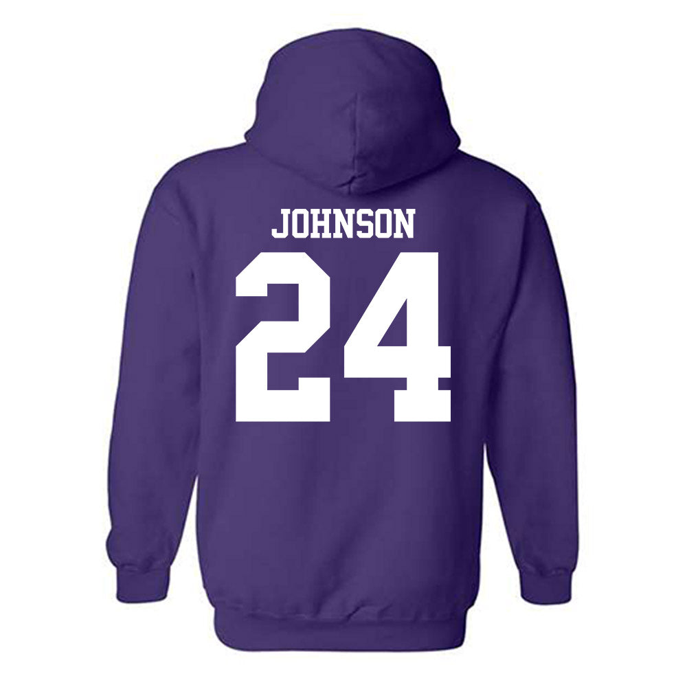 Northwestern - NCAA Football : Jamaal Johnson - Classic Shersey Hooded Sweatshirt-1