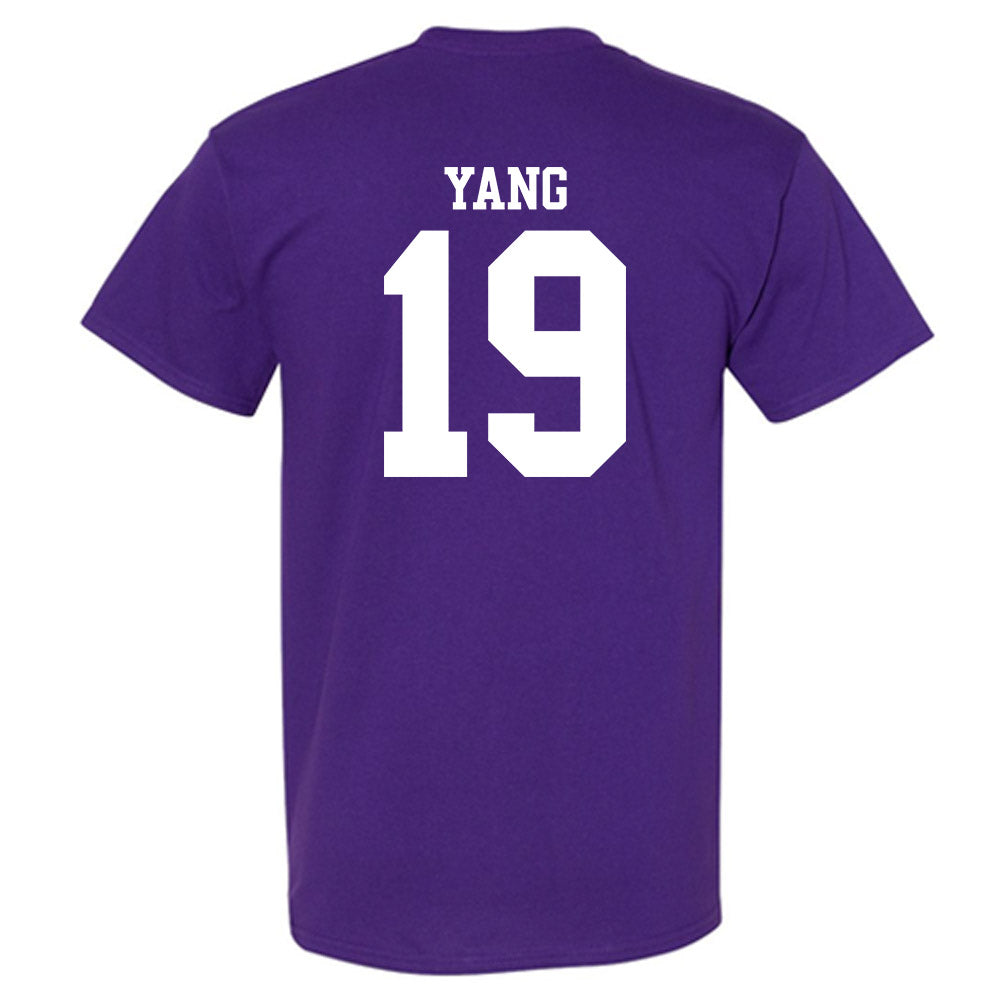 Northwestern - NCAA Baseball : Jake Yang - Classic Shersey T-Shirt-1