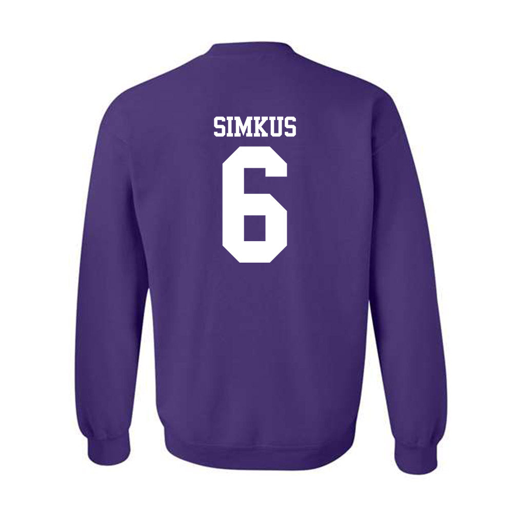 Northwestern - NCAA Women's Volleyball : Bella Simkus - Classic Shersey Crewneck Sweatshirt-1
