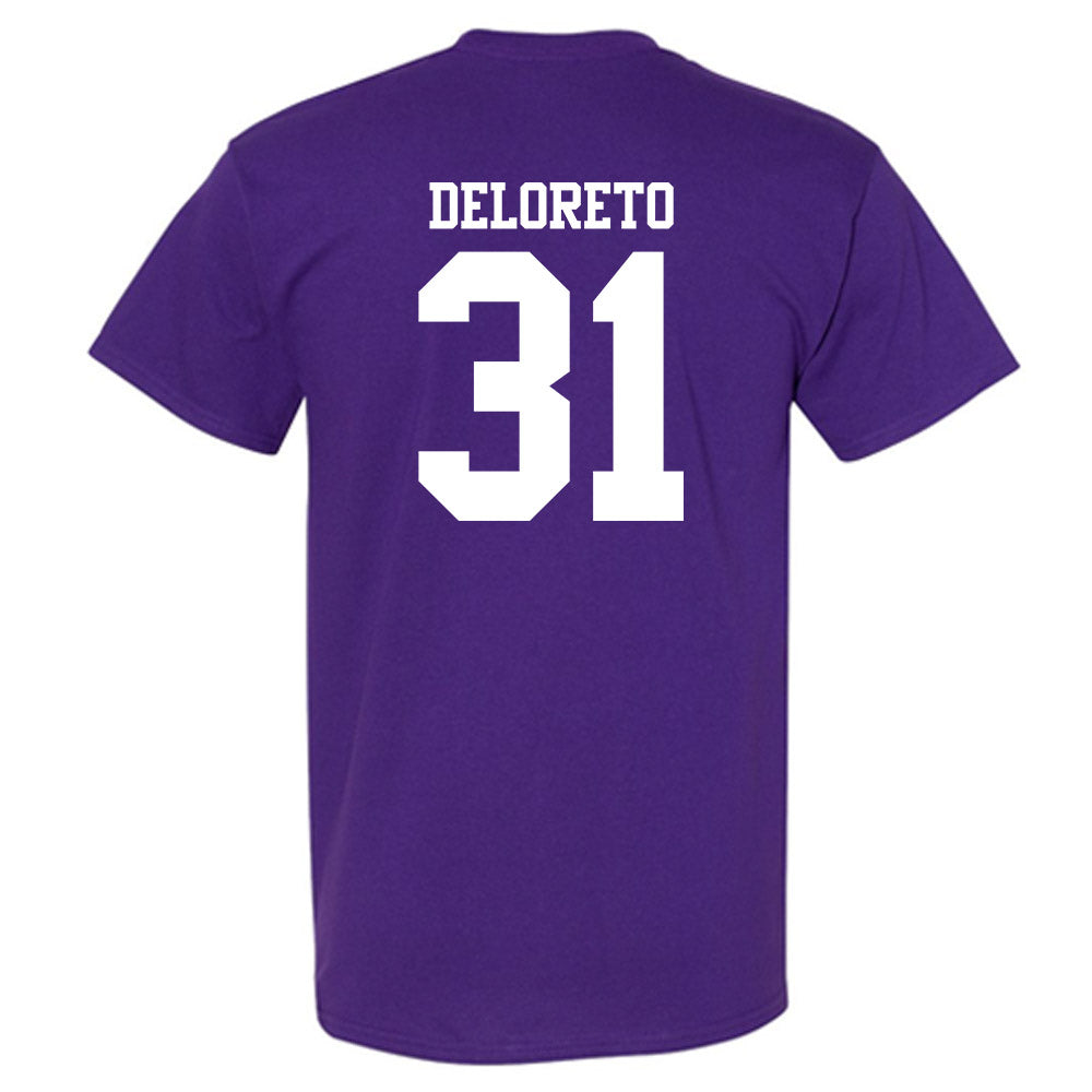Northwestern - NCAA Baseball : Dominic DeLoreto - Classic Shersey T-Shirt-1