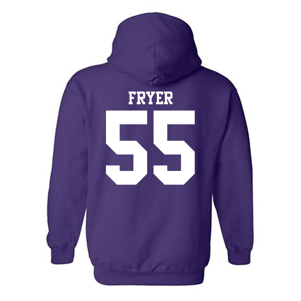 Northwestern - NCAA Baseball : Justin Fryer - Classic Shersey Hooded Sweatshirt-1