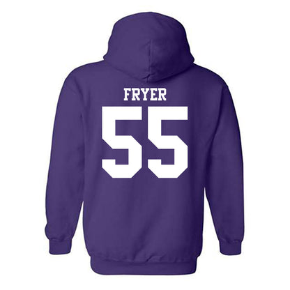 Northwestern - NCAA Baseball : Justin Fryer - Classic Shersey Hooded Sweatshirt-1