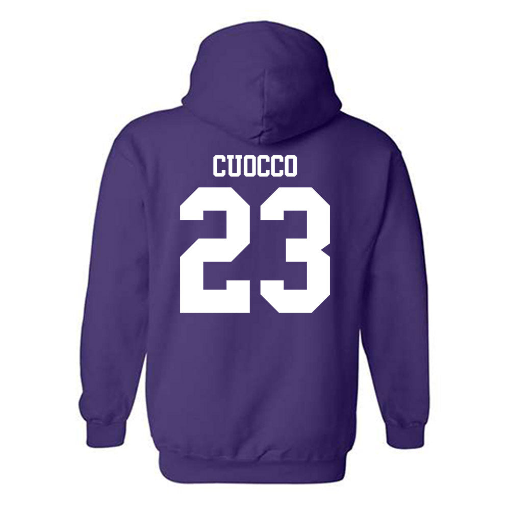 Northwestern - NCAA Women's Lacrosse : Jenika Cuocco - Classic Shersey Hooded Sweatshirt-1