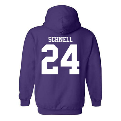 Northwestern - NCAA Women's Volleyball : Cate Schnell - Classic Shersey Hooded Sweatshirt-1
