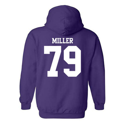 Northwestern - NCAA Football : Jacob Miller - Classic Shersey Hooded Sweatshirt-1