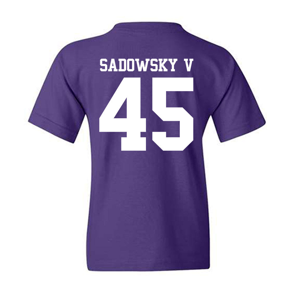 Northwestern - NCAA Football : Jack Sadowsky V - Classic Shersey Youth T-Shirt-1