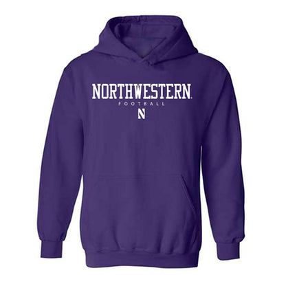 Northwestern - NCAA Football : David Anchondo - Classic Shersey Hooded Sweatshirt-0