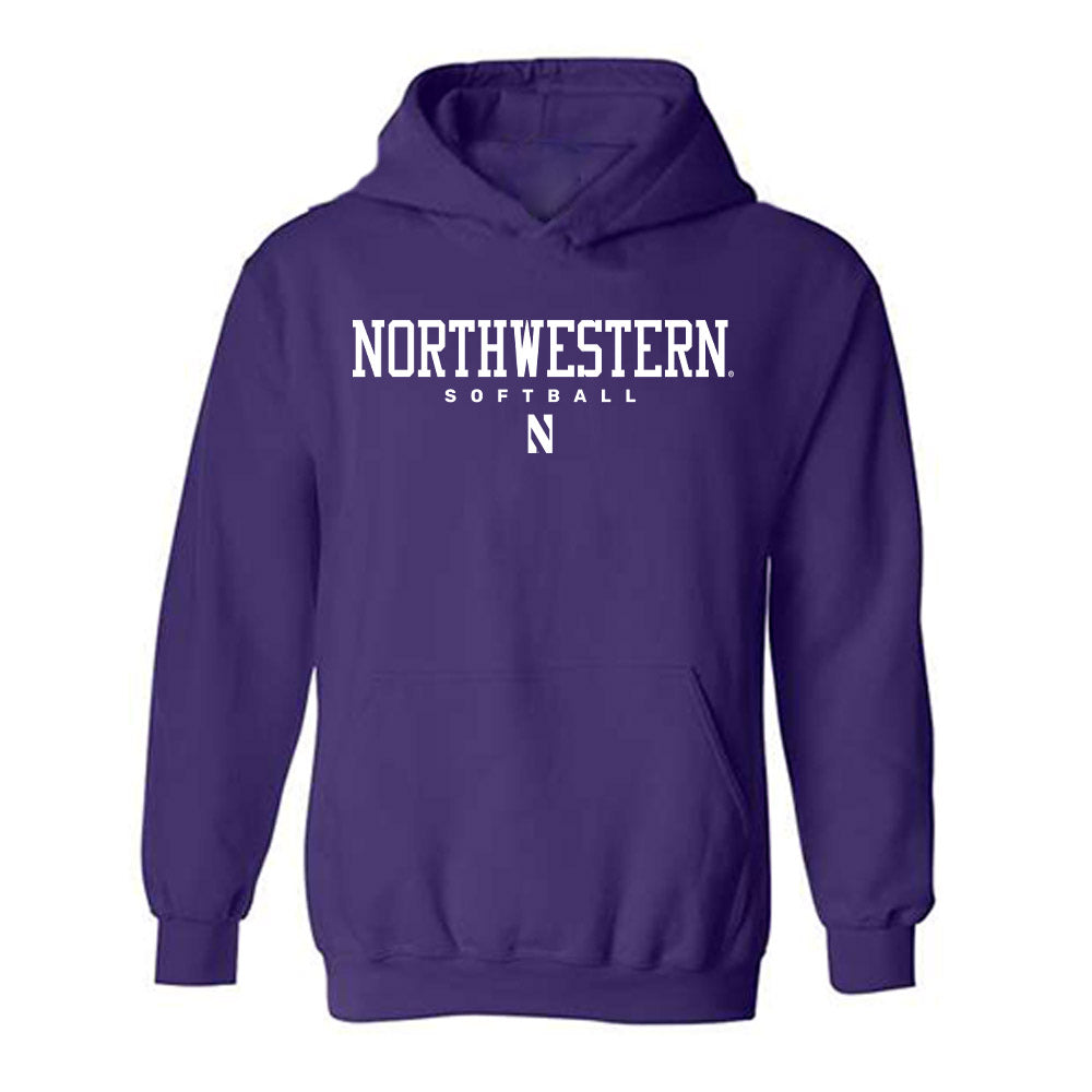 Northwestern - NCAA Softball : Kylee Jensen - Classic Shersey Hooded Sweatshirt-0